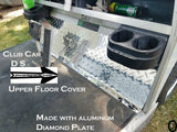 Club Car DS Golf Cart Polished Aluminum Diamond Plate Upper Floor