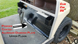 Club Car DS Golf Cart Polished Aluminum Diamond Plate Upper Floor