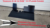 Fits Yamaha G14 to G22 golf cart Aluminum Diamond Plate Floor Cover Kit 3 piece kit