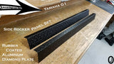 YAMAHA G1 Golf Cart Highly Polished Aluminum Diamond Plate FULLSIDE Panels