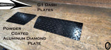 Yamaha G1 Golf Cart Highly Polished Aluminum Diamond Plate Dash Cover Plates