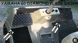 Yamaha G1 Golf Cart Highly Polished Aluminum Diamond Plate Dash Cover Plates