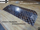 Yamaha G2-G9 Golf Cart Polished Aluminum Diamond Plate Bagwell Floor Cover