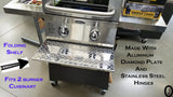 Aluminum  Folding Shelf for Cuisinart 2 Burner BBQ Grill