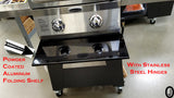 Aluminum  Folding Shelf for Cuisinart 2 Burner BBQ Grill