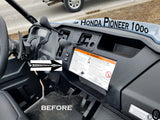 Honda Pioneer 1000 Dash Cup Holder Polished Aluminum Diamond Plate