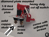 Diamond Plate Racing Master Battery Quick Disconnect Cut Off Safety switch