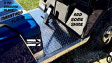 EzGo MARATHON Golf Cart Highly Polished Aluminum Diamond Plate 2 pc Floor Cover