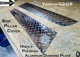 Yamaha G2/G9 Golf Cart Highly Polished Aluminum Diamond Plate Side Pillar Covers