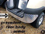 Club Car PRECEDENT golf cart Aluminum Diamond plate REAR BODY ARMOR