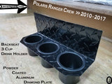 Polaris Ranger Crew 3 Cup Holder Aluminum Diamond Plate