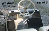 Yamaha G1 Golf Cart Highly Polished Aluminum Diamond Plate Dash Cover Plates