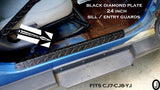 Jeep Wrangler YJ-CJ7-CJ8 Aluminum Diamond Plate Entry Guard Sill Covers 24" long