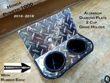 Honda Pioneer 1000 Dash Cup Holder Polished Aluminum Diamond Plate