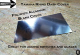 Yamaha Rhino Center Dash abs Plastic Blank Cover Plate for Mounting Gauges