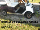 YAMAHA G1 Golf Cart Highly Polished Aluminum Diamond Plate FULLSIDE Panels