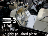 YAMAHA G2/G9 golf cart Highly Polished Aluminum Diamond Plate 5 pc Floor kit