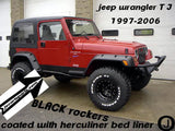 Jeep Wrangler TJ Aluminum Diamond Plate Rocker Panels with cut out 5 3/4 wide