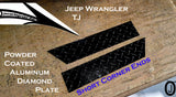 Copy of Jeep Wrangler TJ Aluminum Diamond Plate 2 pcs set 3 1/2" tall Short Corner Ends