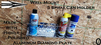 Wall Mount Aerosol Spray paint Can Holder Rack Organizer for Garage, work or shop