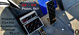 Yamaha G2/G9 Golf Cart Highly Polished Aluminum Diamond Plate 3 pc. Pedal Cover Set