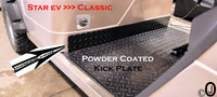 Star ev classic Golf Cart Highly Polished Aluminum Diamond Plate Kick Panel