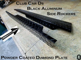Club Car DS Golf Cart Polished Aluminum Diamond Plate Fullside Rockers