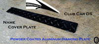 CLUB CAR DIAMOND PLATE NAME COVER PLATE