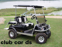 Club Car ds Golf Cart Diamond Plate Rocker panel Inserts & Kick plate 3 pc kit