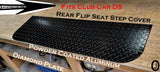 Club Car DS Golf Cart Polished Aluminum Diamond Plate Rear Seat Step Cover