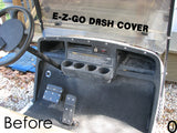 Ezgo Txt & Marathon Golf Cart Highly Polished Aluminum Diamond Plate Dash Cover