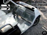 YAMAHA G1 golf cart Polished Aluminum Diamond Plate 5pcs.Floor & Dash Cover