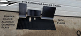 YAMAHA G2/G9 golf cart Highly Polished Aluminum Diamond Plate 5 pc Floor kit