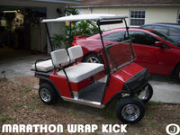 Ezgo Marathon Golf Cart WRAP Around Polished Aluminum Diamond Plate KICK Panel