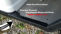 Club Car PRECEDENT golf cart Polished Aluminum Diamond plate rocker SILL PLATES