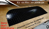 Ezgo RXV Golf Cart Highly Polished Aluminum Diamond Plate Rear Seat Step Cover