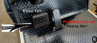 Ezgo TXT Golf Cart Highly polished Aluminum Diamond Plate 2 pc gas & brake pedal