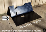 Ezgo TXT/Medalist golf cart Highly Polished Aluminum Diamond Plate Floor