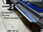 Fits Jeep Wrangler YJ Aluminum Diamond Plate Rocker Step Plate