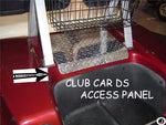 CLUB CAR DIAMOND PLATE ACCESS COVER