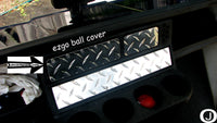 Ezgo Golf Cart Highly Polished Aluminum Diamond Plate Ball Holder Cover