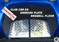 CLUB CAR DIAMOND PLATE BAG WELL FLOOR