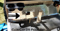 Club Car DS Golf Cart Highly Polished Aluminum Diamond Plate 2 pcs Pedal Set