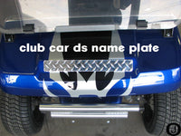 CLUB CAR DIAMOND PLATE NAME COVER PLATE