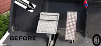 Yamaha g14 to g20 Golf Cart Polished Aluminum Diamond Plate 3 pc. Pedal Set