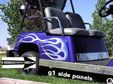 YAMAHA G1 Golf Cart Highly Polished Aluminum Diamond Plate Flat Side Panels