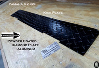 YAMAHA G2-G9 Golf Cart Aluminum Diamond Plate Side Rockers And Kick Plate, 3 pc Set