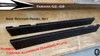 YAMAHA G2-G9 Golf Cart Polished Aluminum Diamond Plate Side Rocker Panels