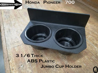 Honda Pioneer 700 Center Dash Cup Holder ABS Plastic 2 Jumbo Drink Holder
