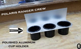 Polaris Ranger Crew 3 Cup Holder Aluminum Diamond Plate